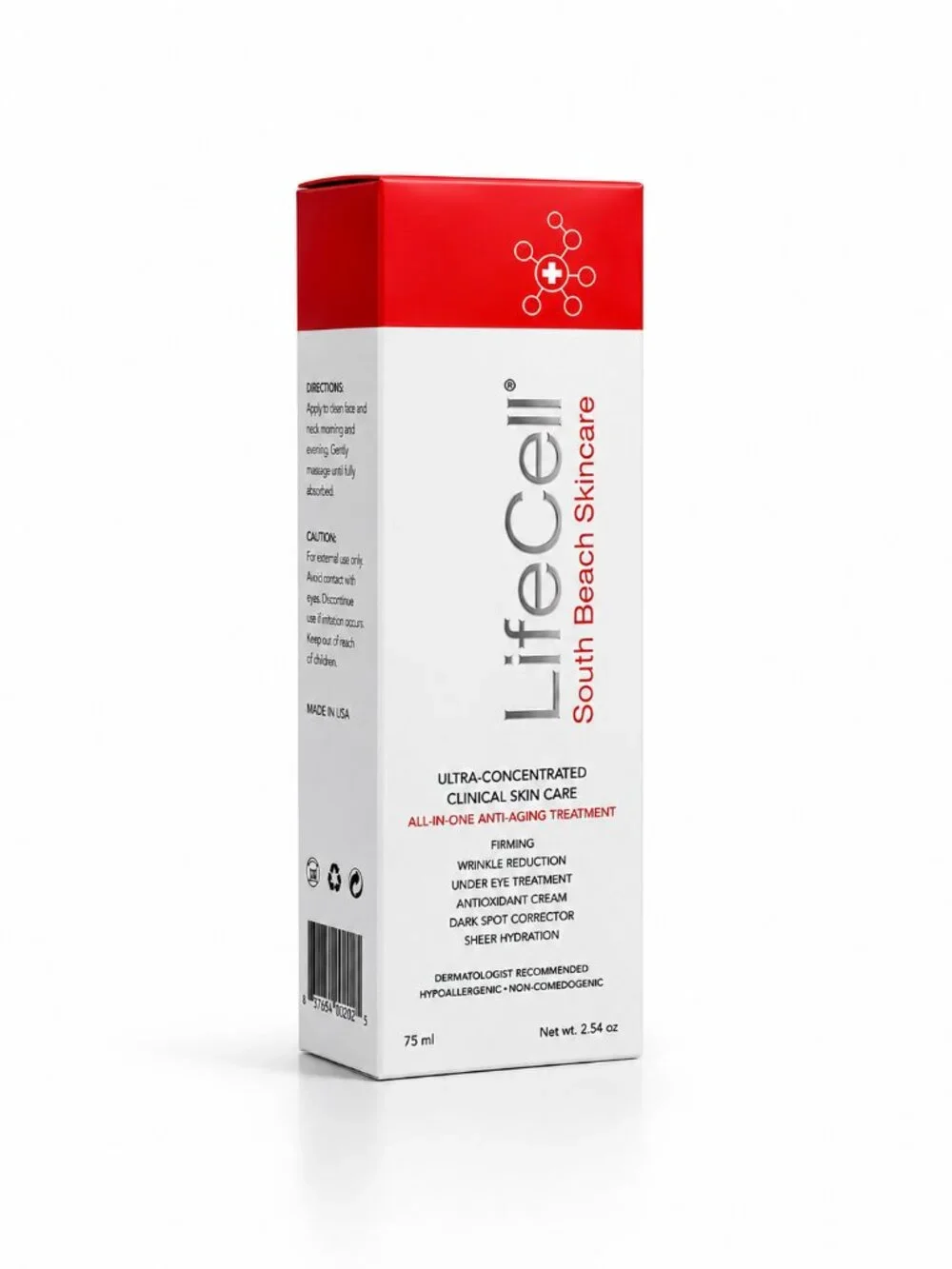 LifeCell South Beach Skincare All-In-One Anti-Aging Treatment 2.54 oz / 75ml |